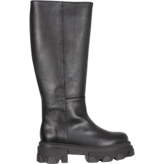 Katiuska Leather High Boot - Black