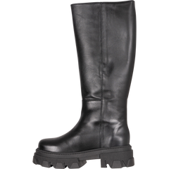 Katiuska Leather High Boot - Black