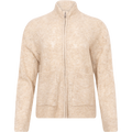 Lessine Hope Zip Cardigan - Oatmeal Melange