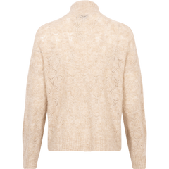 Lessine Hope Zip Cardigan - Oatmeal Melange