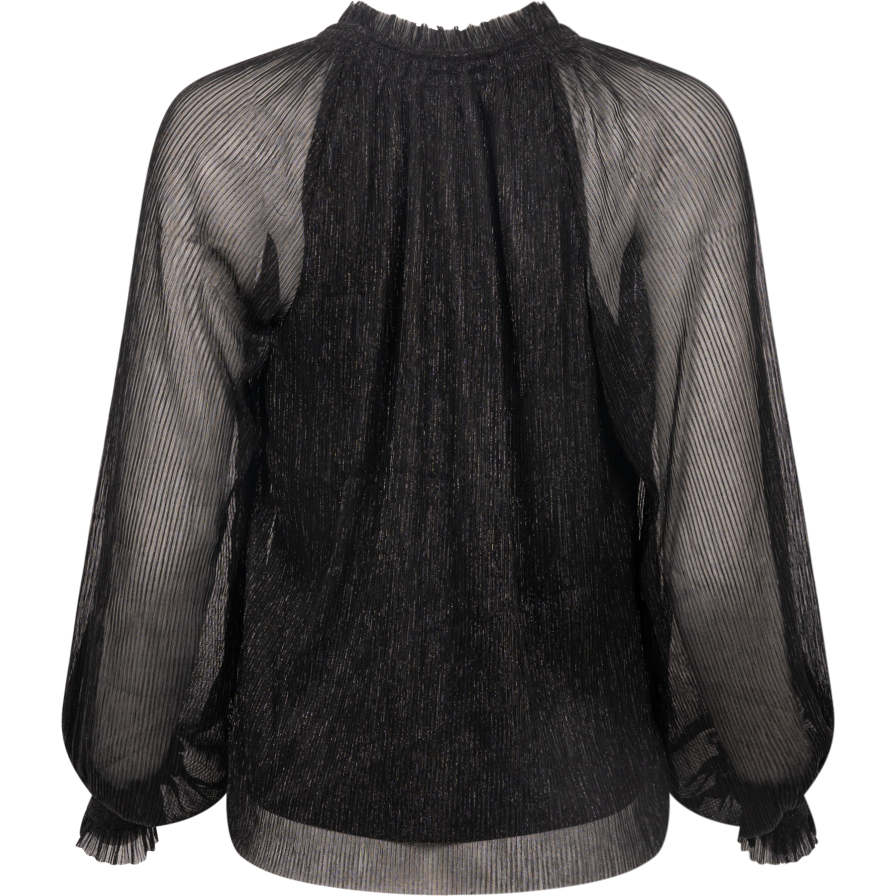 Nora Blouse Lurex Crinkle - Black