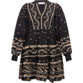 Audrey Dress W Embrodery - Black