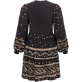 Audrey Dress W Embrodery - Black