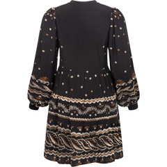 Audrey Dress W Embrodery - Black