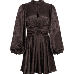 Jacquard Mini Dress - Black