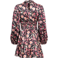 Jacquard Mini Dress - Flower Pink