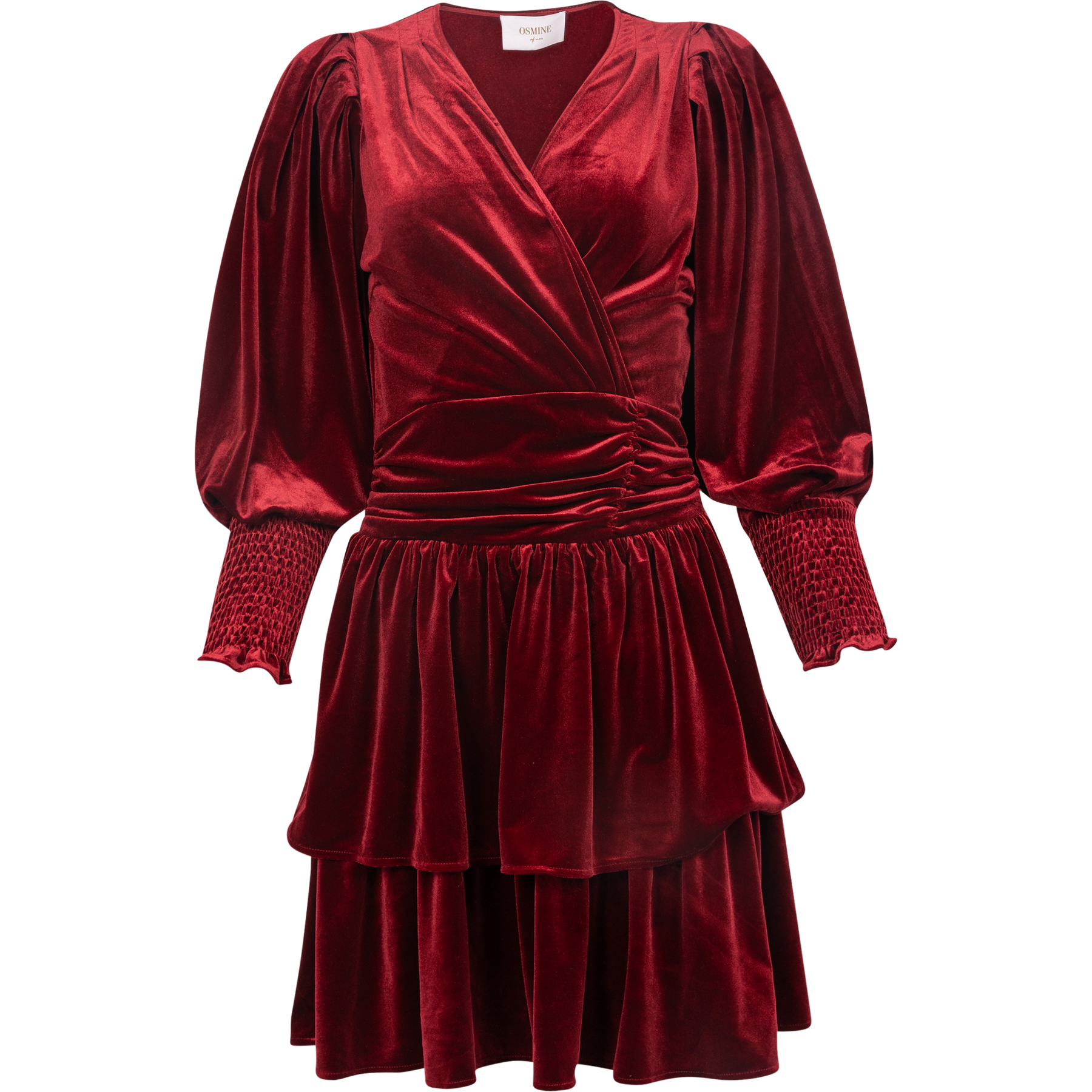 Jade Velvet Dress - Red