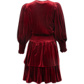 Jade Velvet Dress - Red