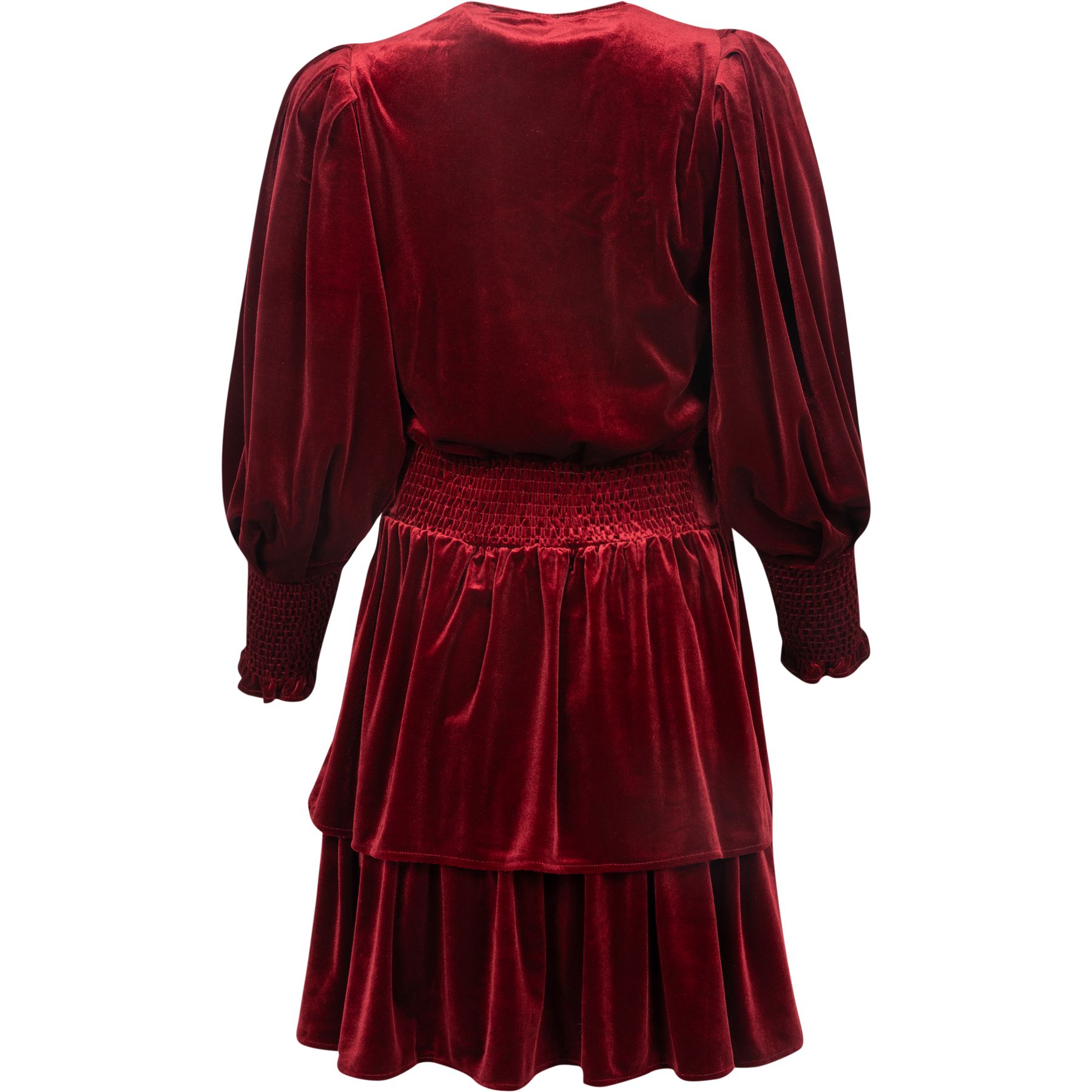 Jade Velvet Dress - Red
