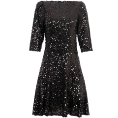 Sif Sequins Dress - Black