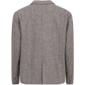 Mya Herringbone Blazer - Light Grey