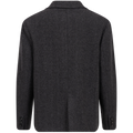 Mya Herringbone Blazer - Black