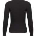 Corine Knit Ls Top - Black