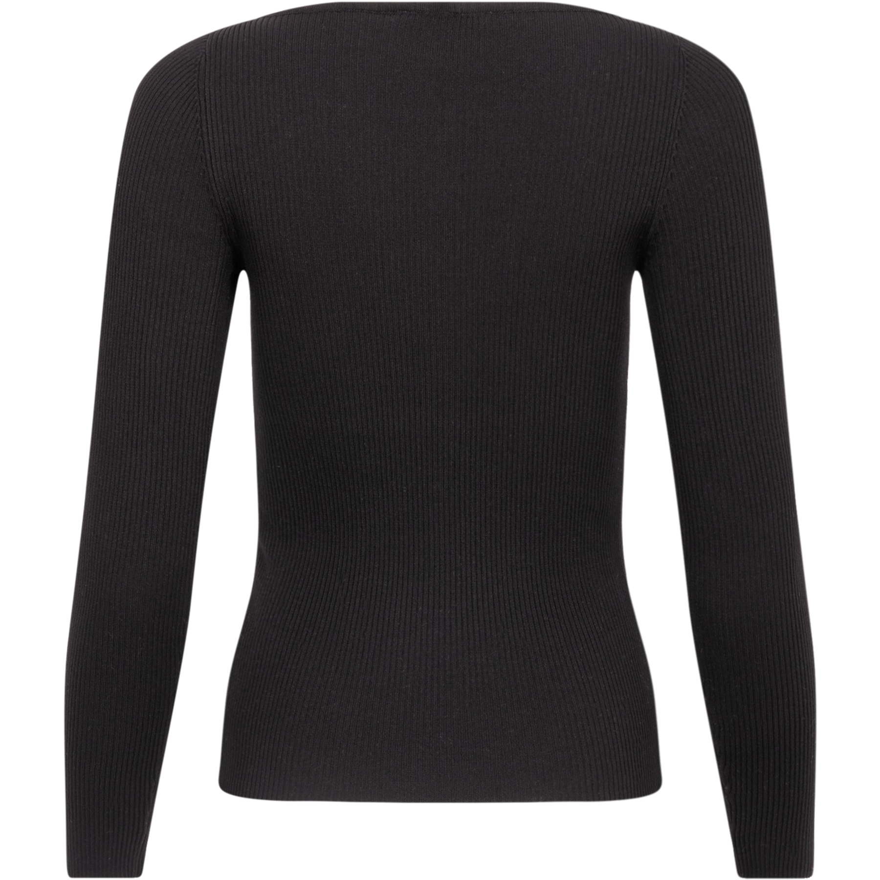 Corine Knit Ls Top - Black