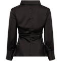 Lola Satin Shirt - Black
