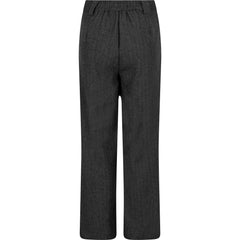 Zoe Herringbone Pant - Black