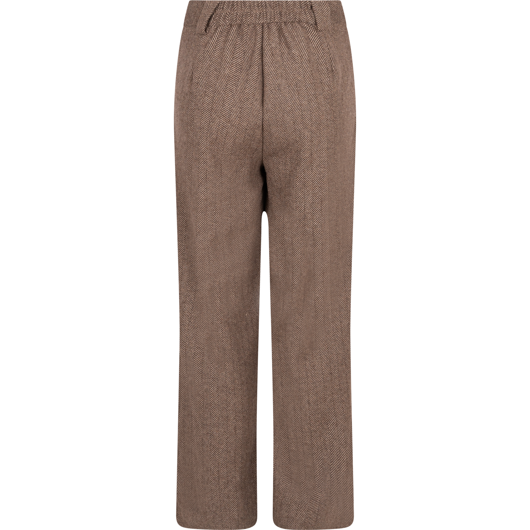 Zoe Herringbone Pant - Brown