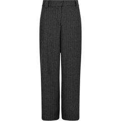 Zoe Herringbone Pant - Black