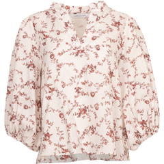 Trinidad Blouse - Red Ornament Print