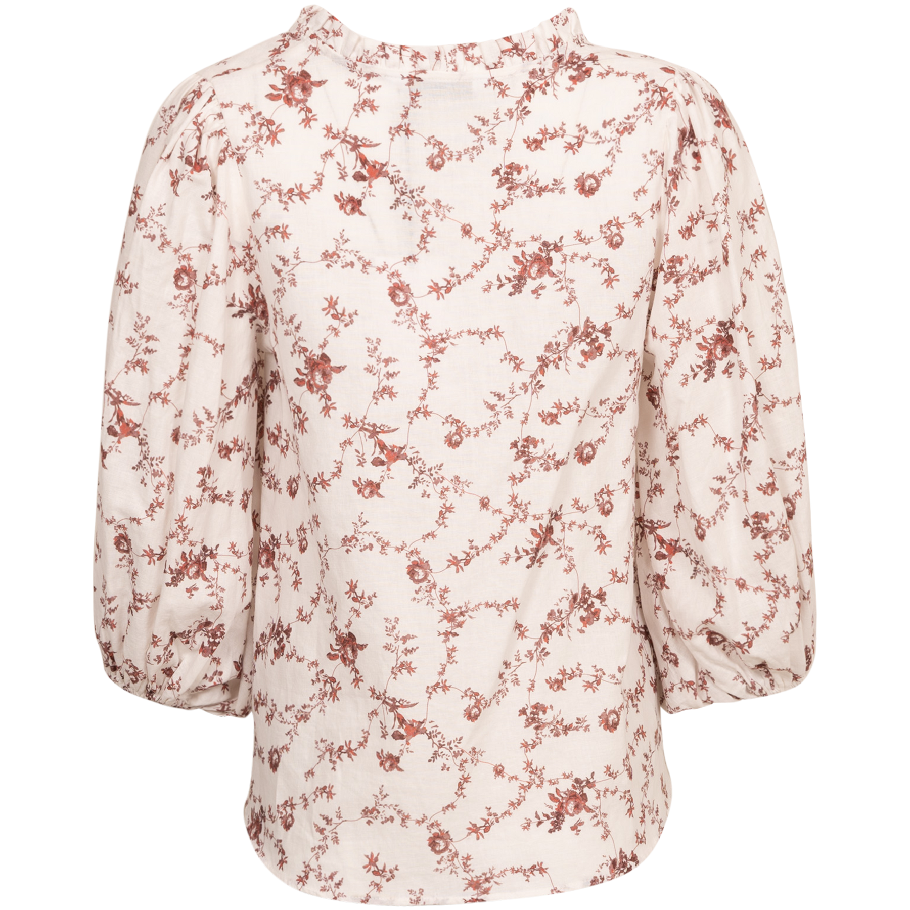 Trinidad Blouse - Red Ornament Print