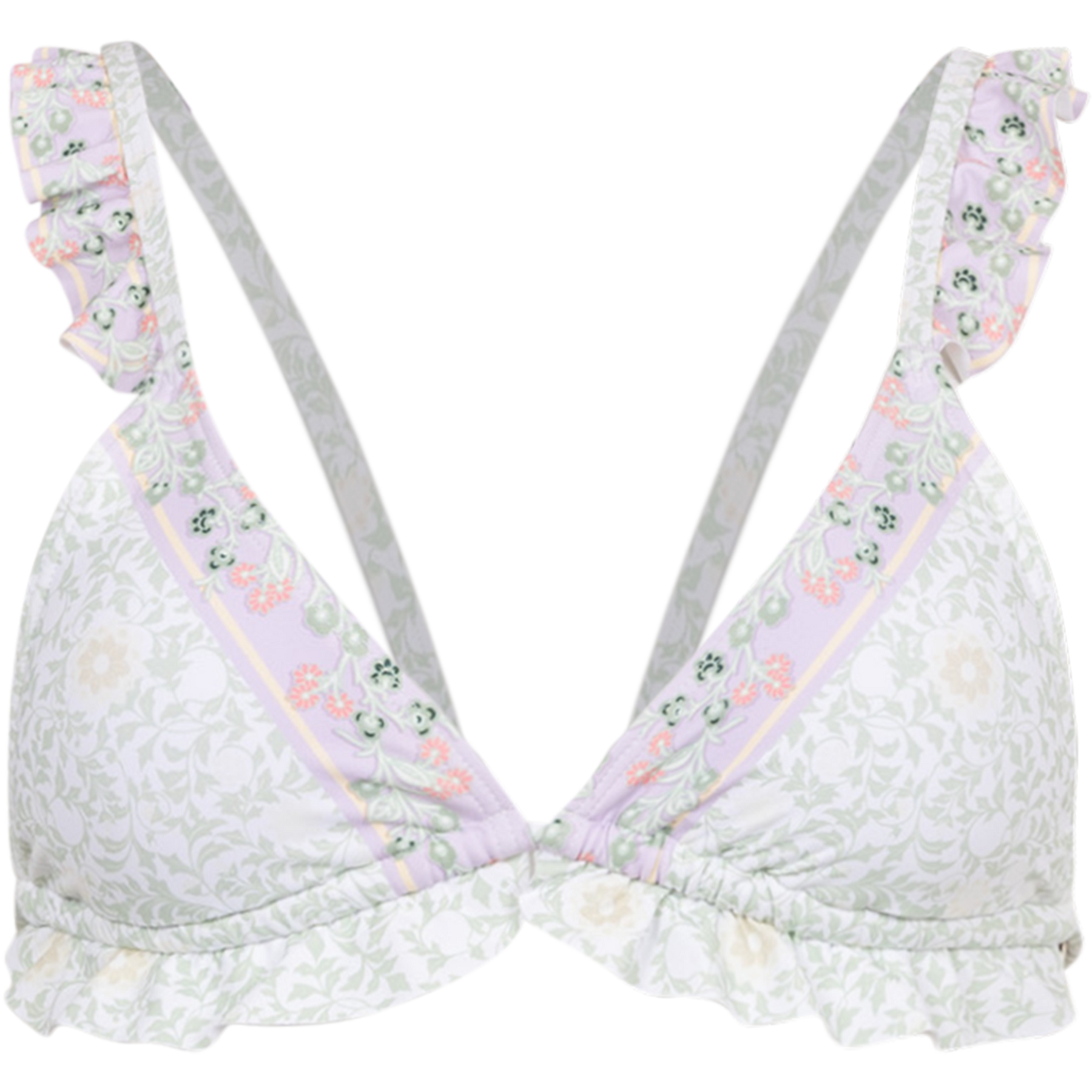 Florence Bikini Top - Floral Mist Mint