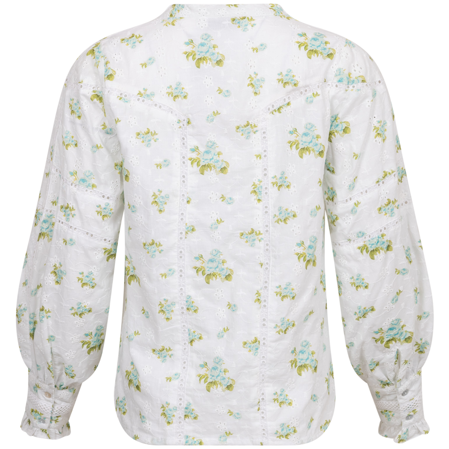 Miriam Blouse - Mint Rose Print