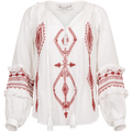 Dyana Embrodery Top - Red