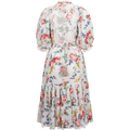 Cotton Slub Midi Dress - Rose Bouquet