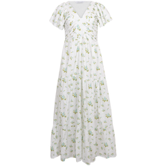 Romy Dress - Mint Rose Print