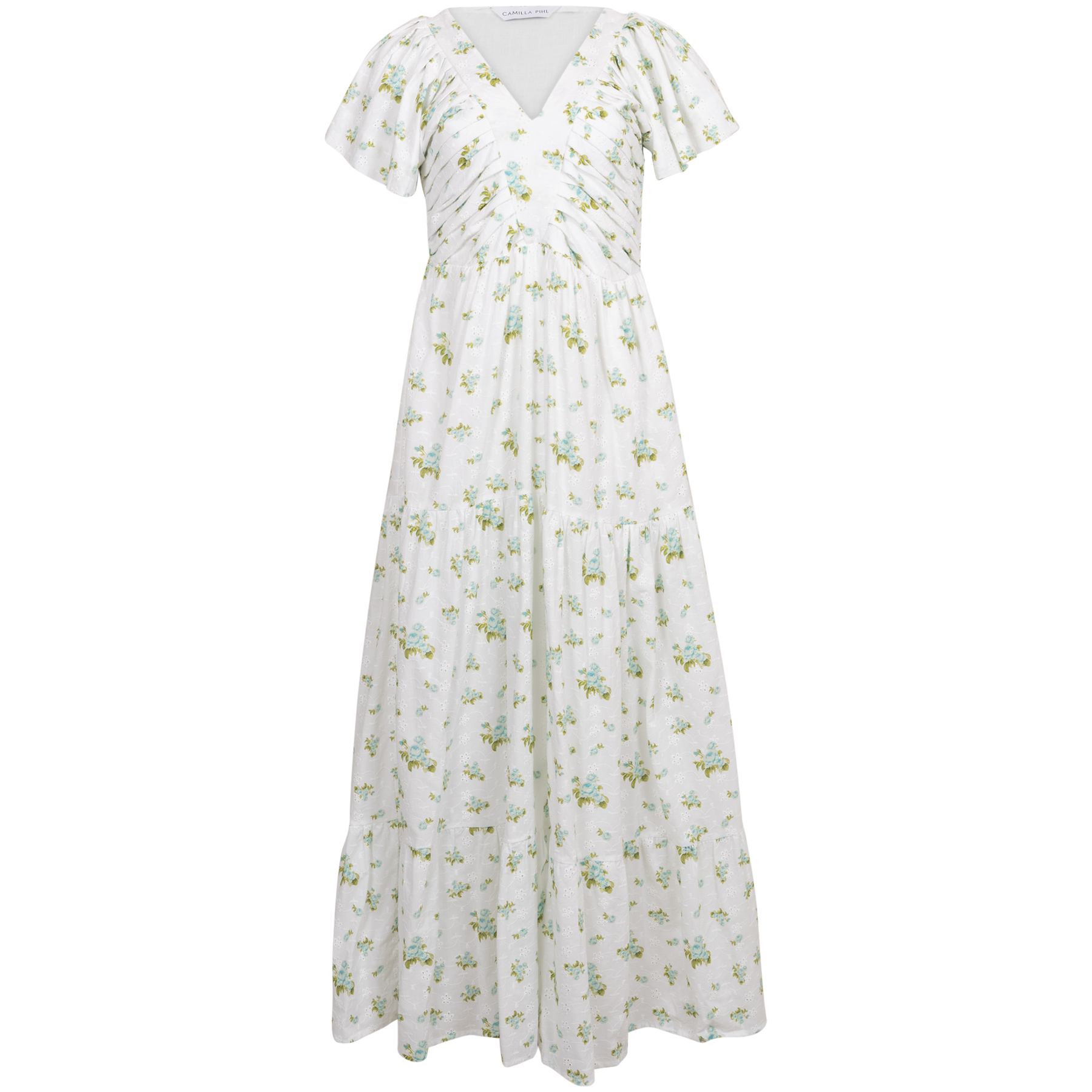 Romy Dress - Mint Rose Print