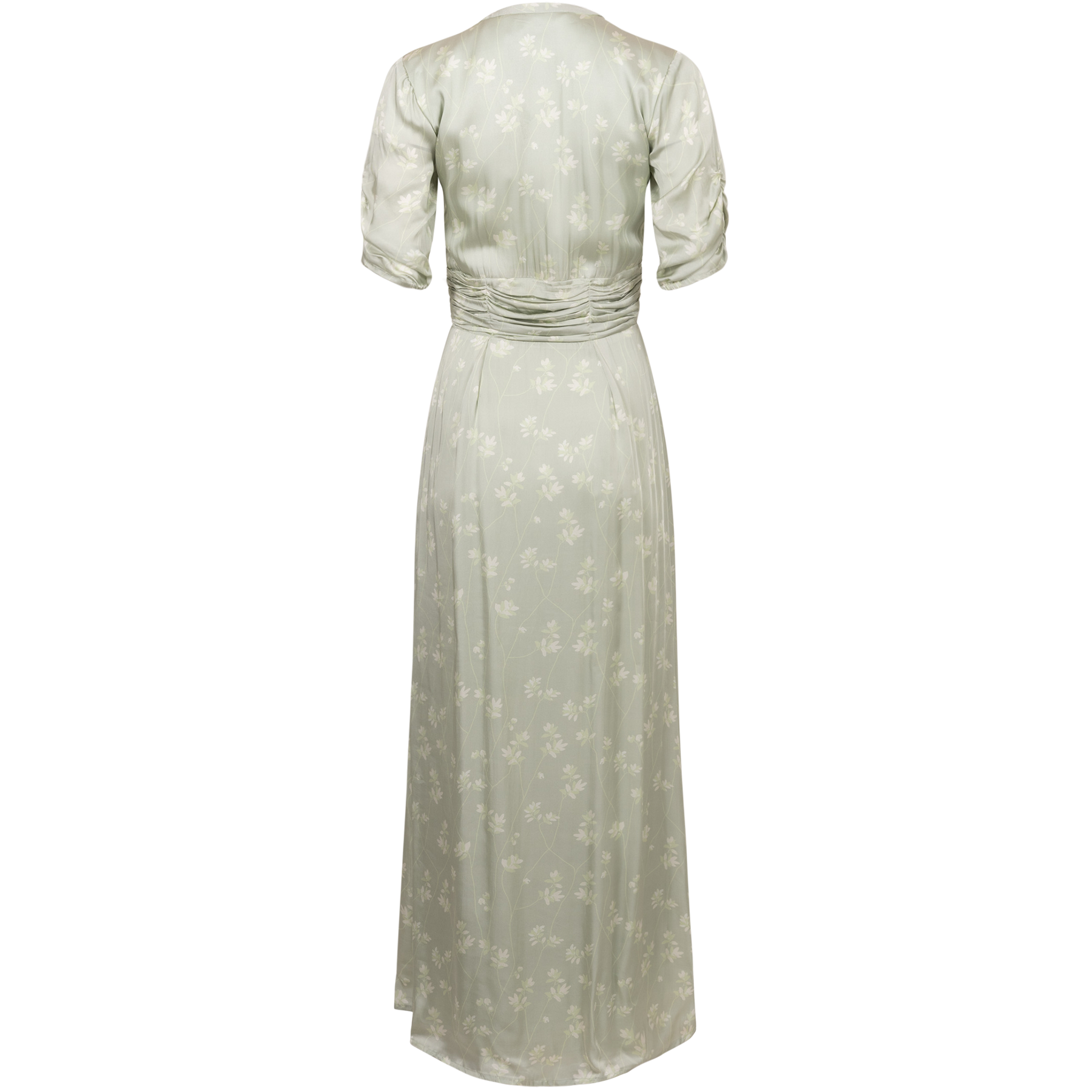 Emma Dress - Mint Leaf Print