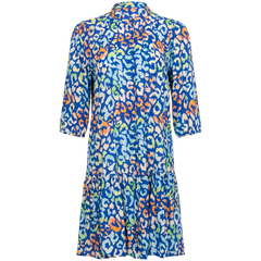 Imogene Sh. Dress - Blue Leo