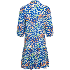 Imogene Sh. Dress - Blue Leo
