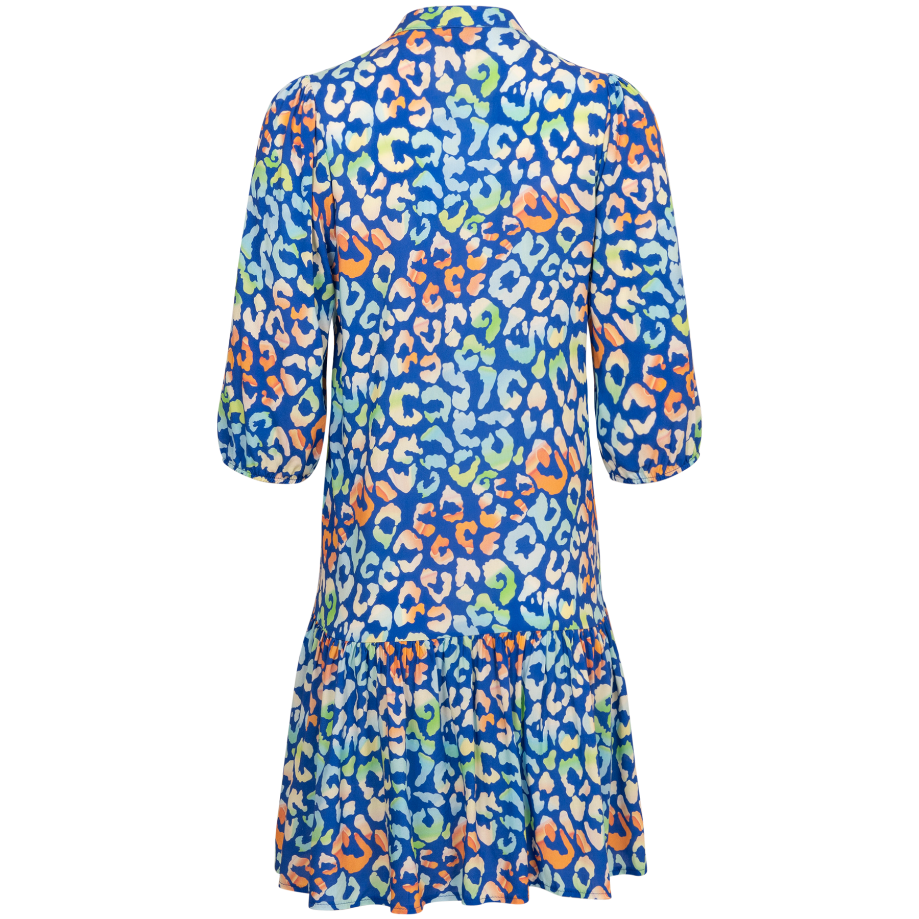 Imogene Sh. Dress - Blue Leo