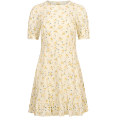 Venice Dress - Yellow Lily Flower