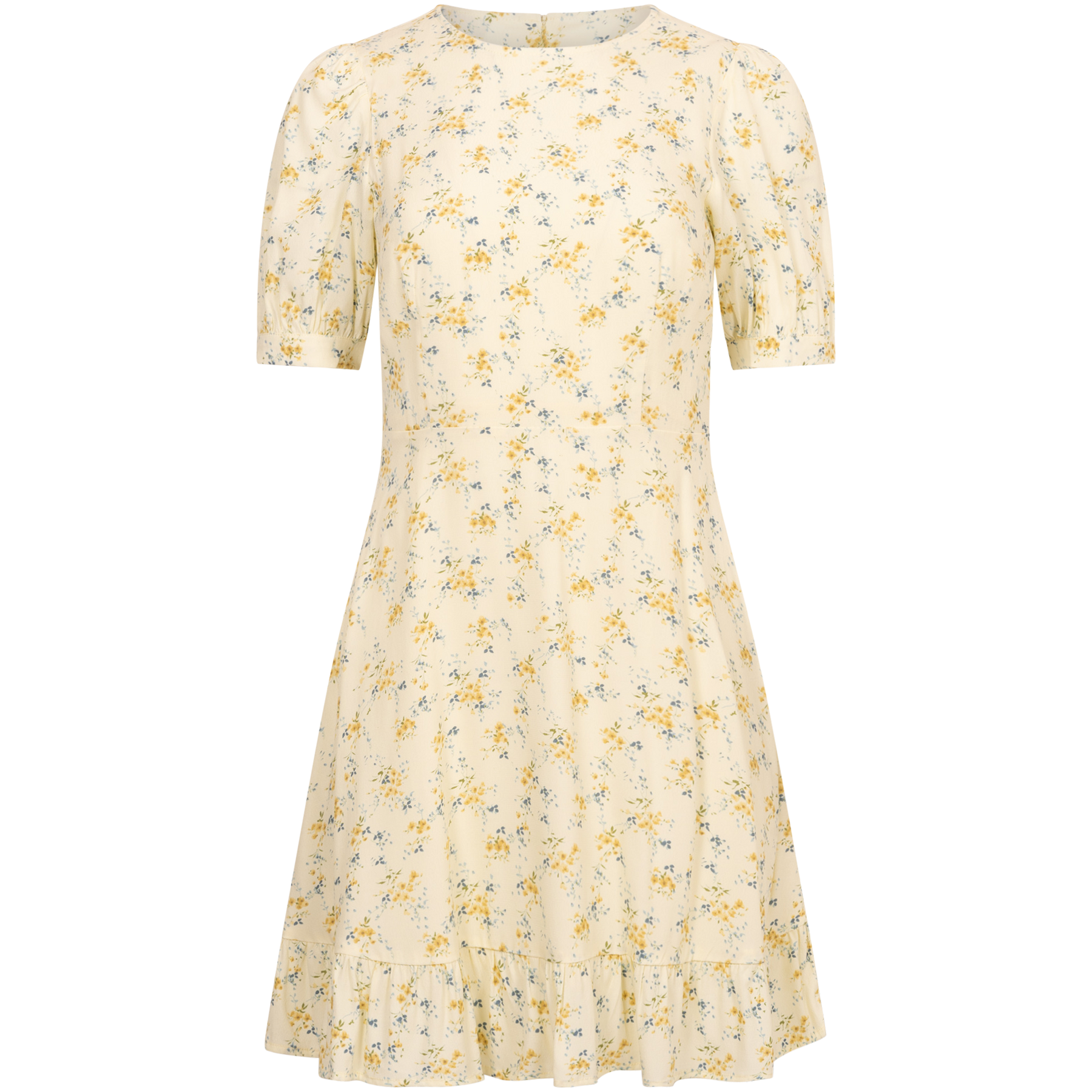 Venice Dress - Yellow Lily Flower