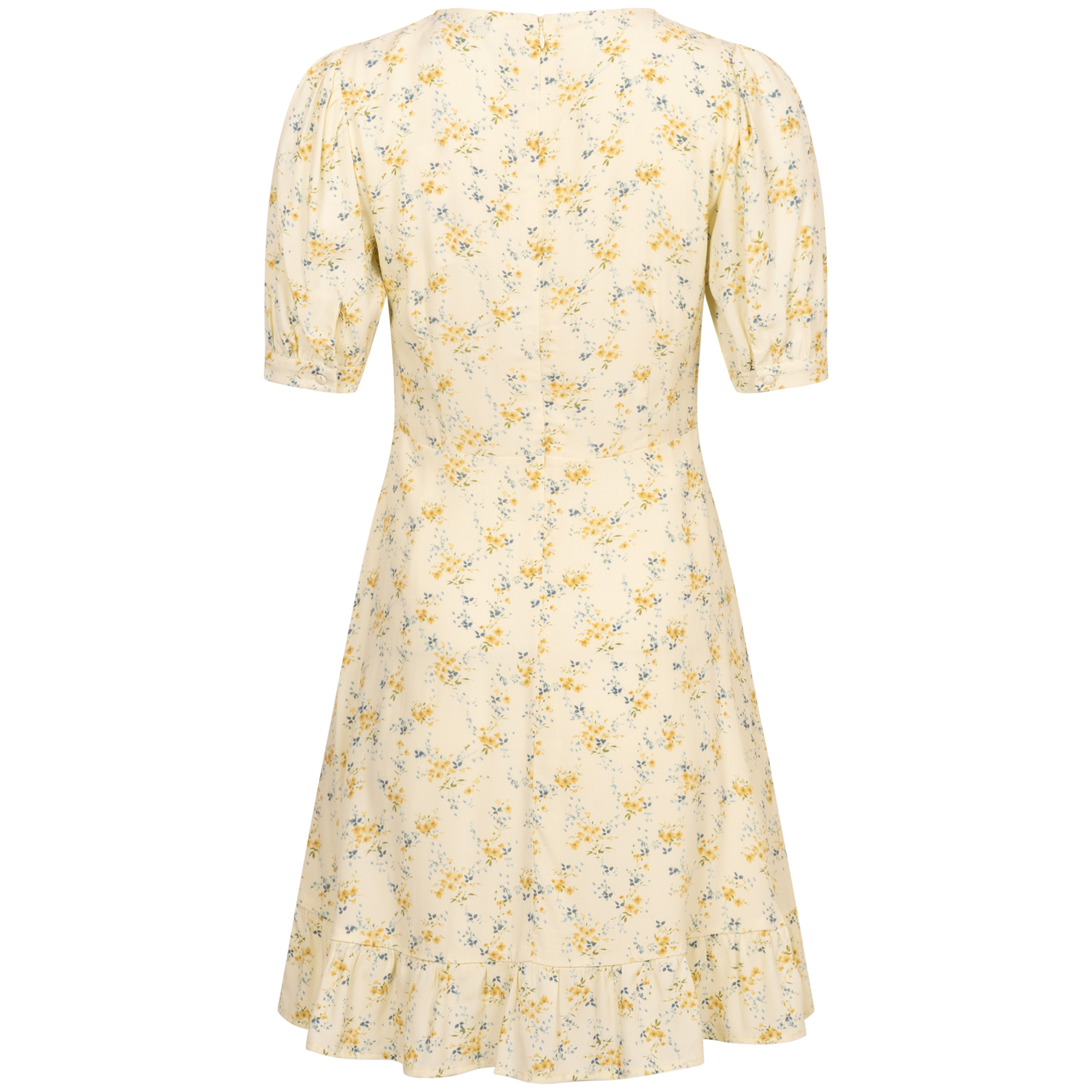 Venice Dress - Yellow Lily Flower