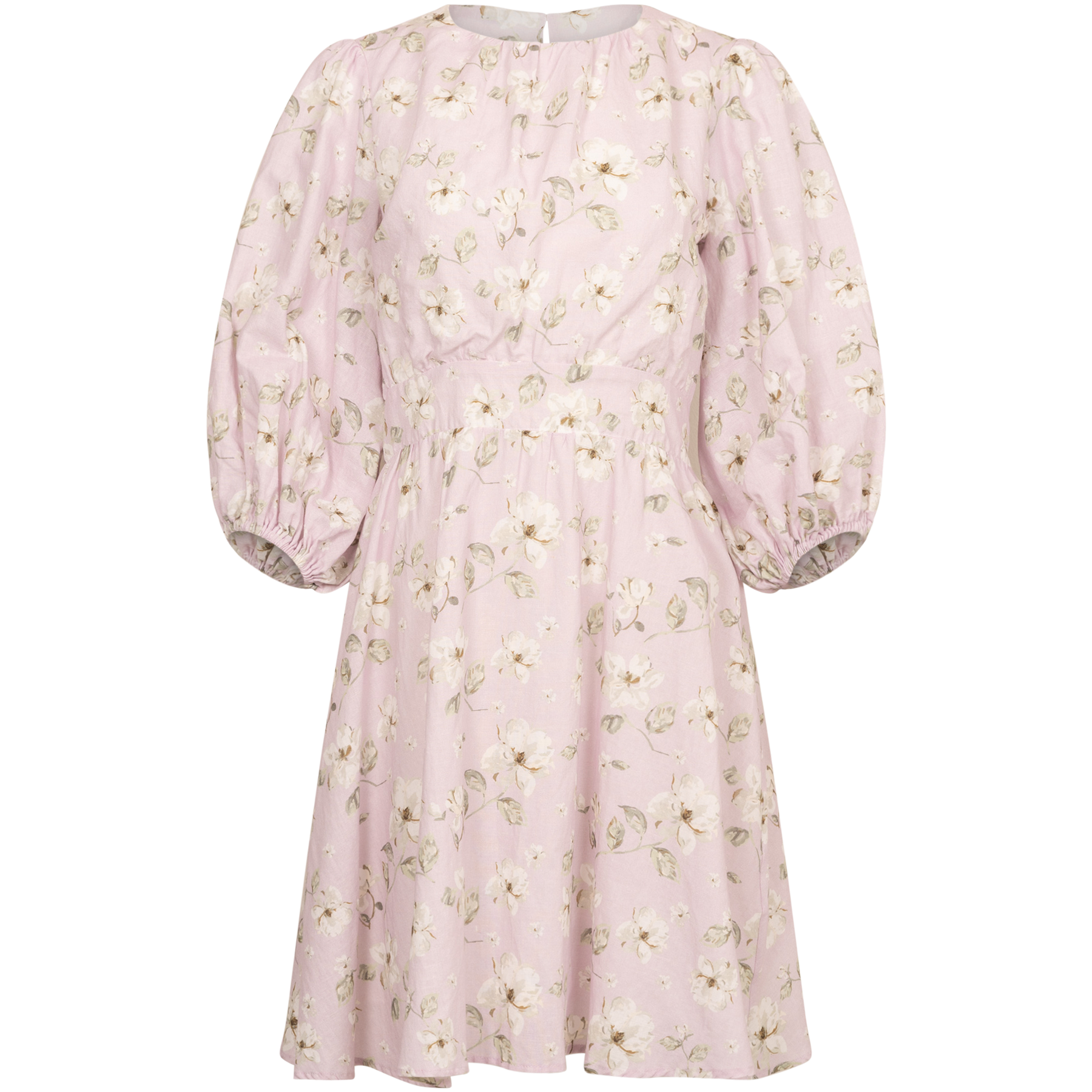 Clara Dress - Lavender Peony Print