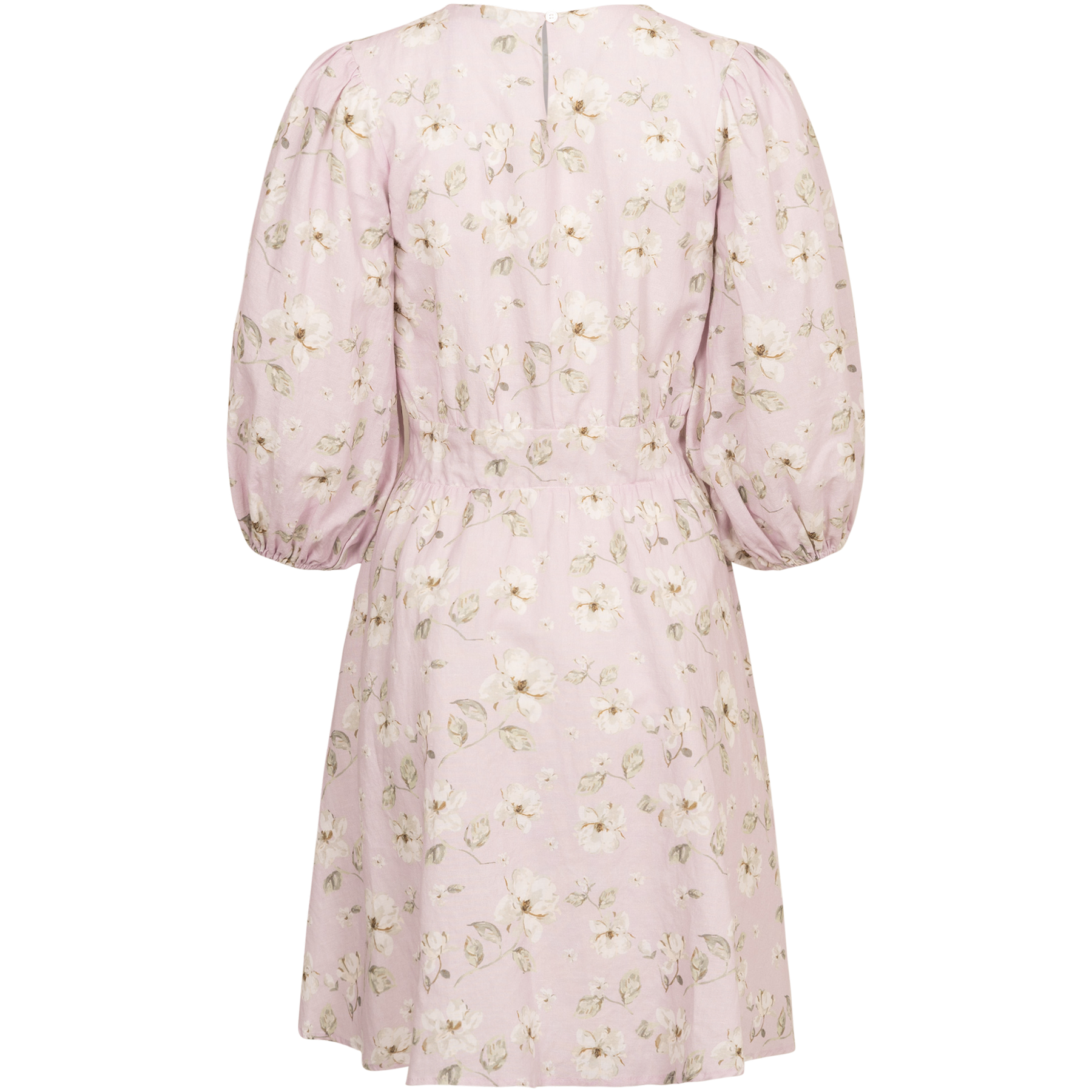 Clara Dress - Lavender Peony Print