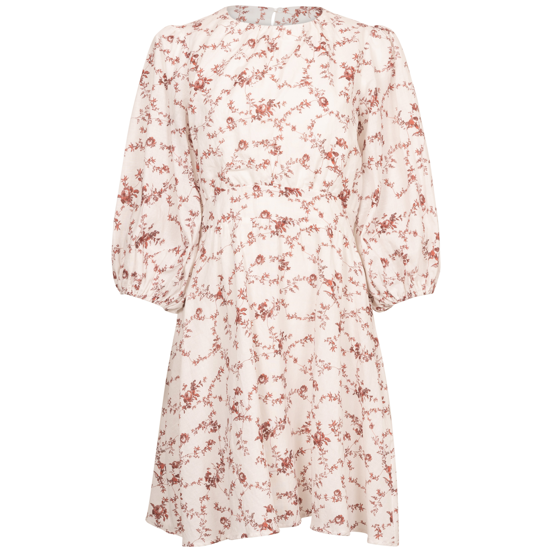 Clara Dress - Red Ornament Print