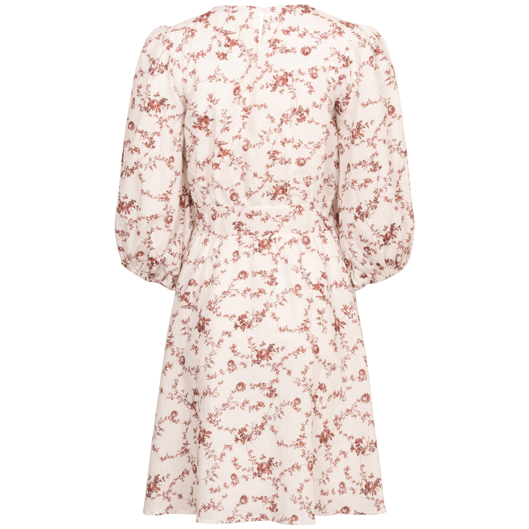 Clara Dress - Red Ornament Print