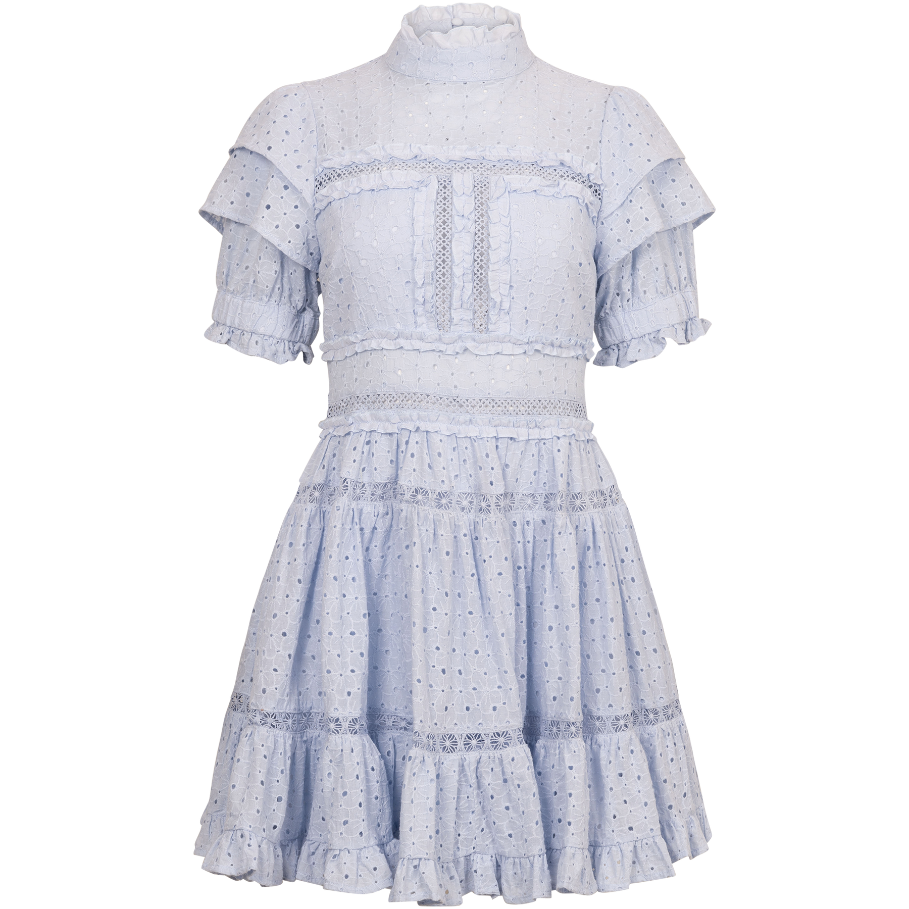 Iro Mini Lace Dress - Light Blue