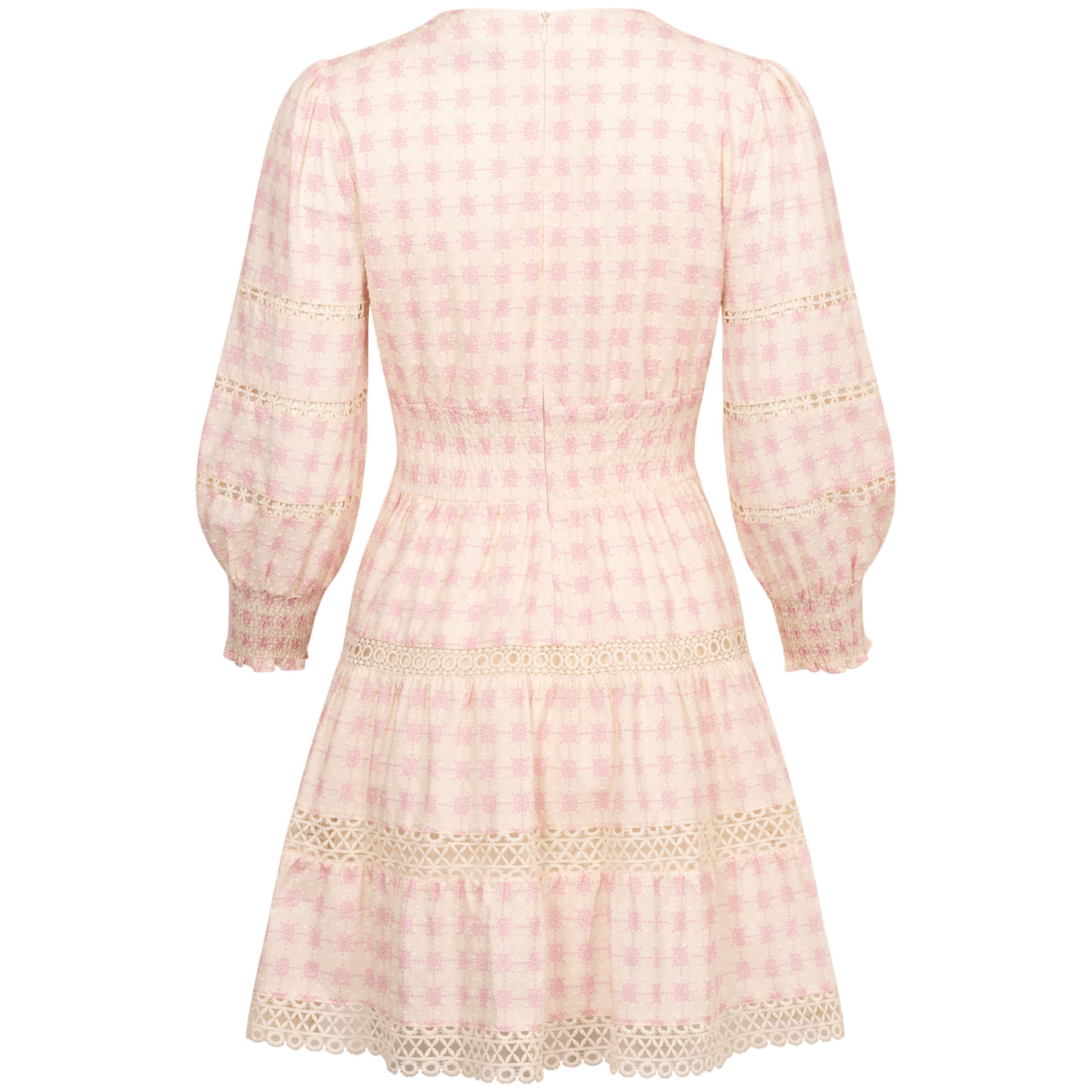 Inez Dress - French Ditsy Pink