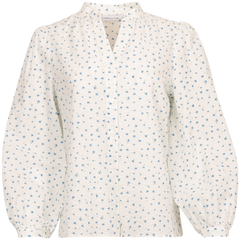 Amalfi Crepe Blouse - Blue Amaryll