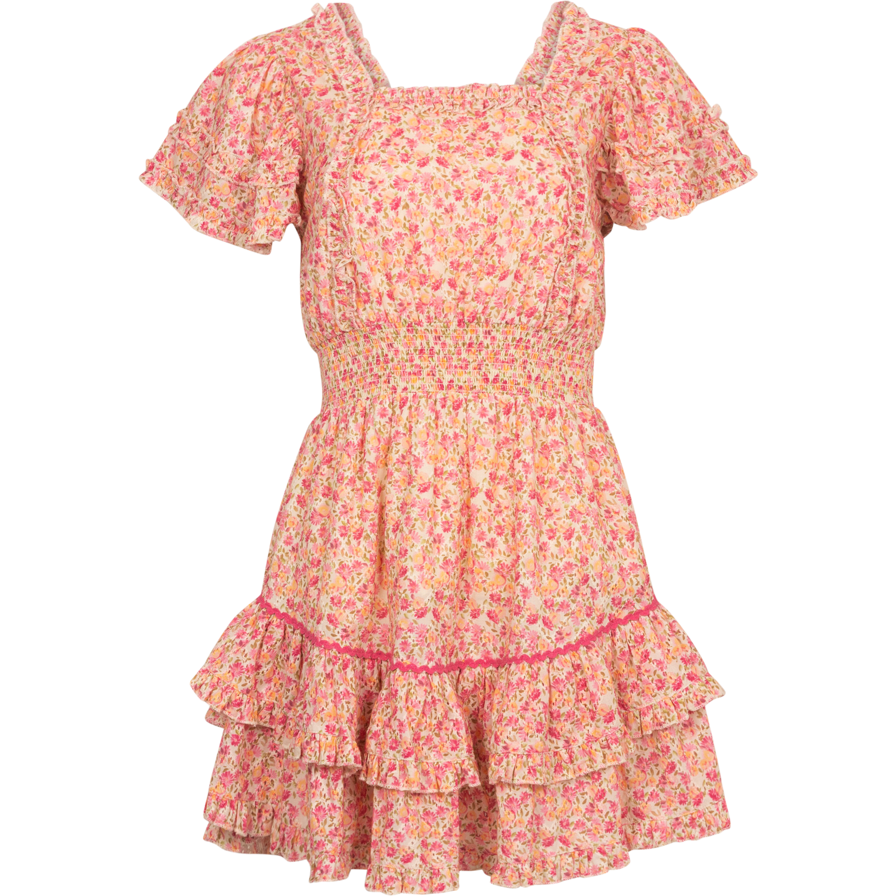 Chiara Dress - Peachy Pink