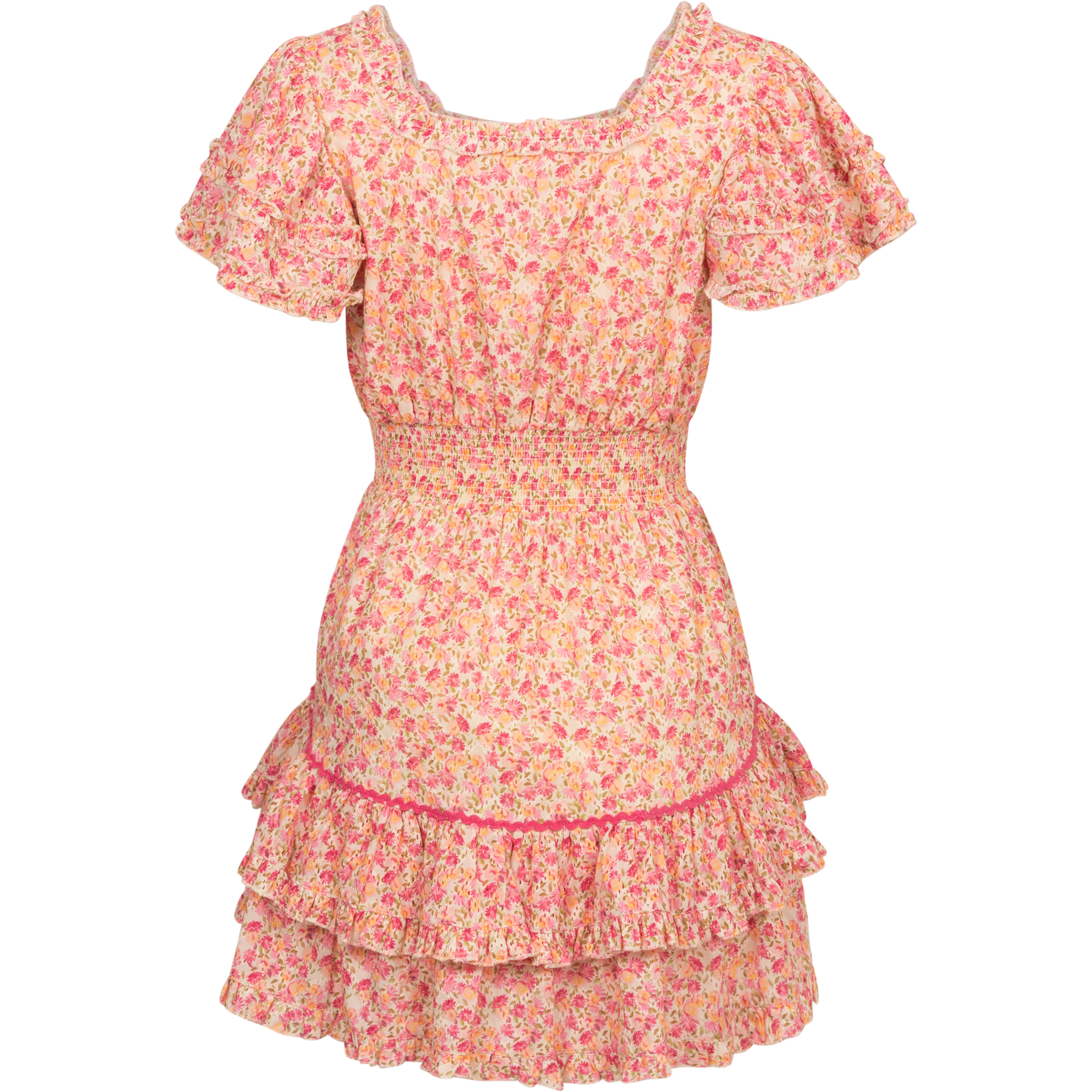 Chiara Dress - Peachy Pink