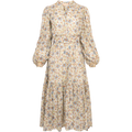 Bohemian Midi Dress - Leaves