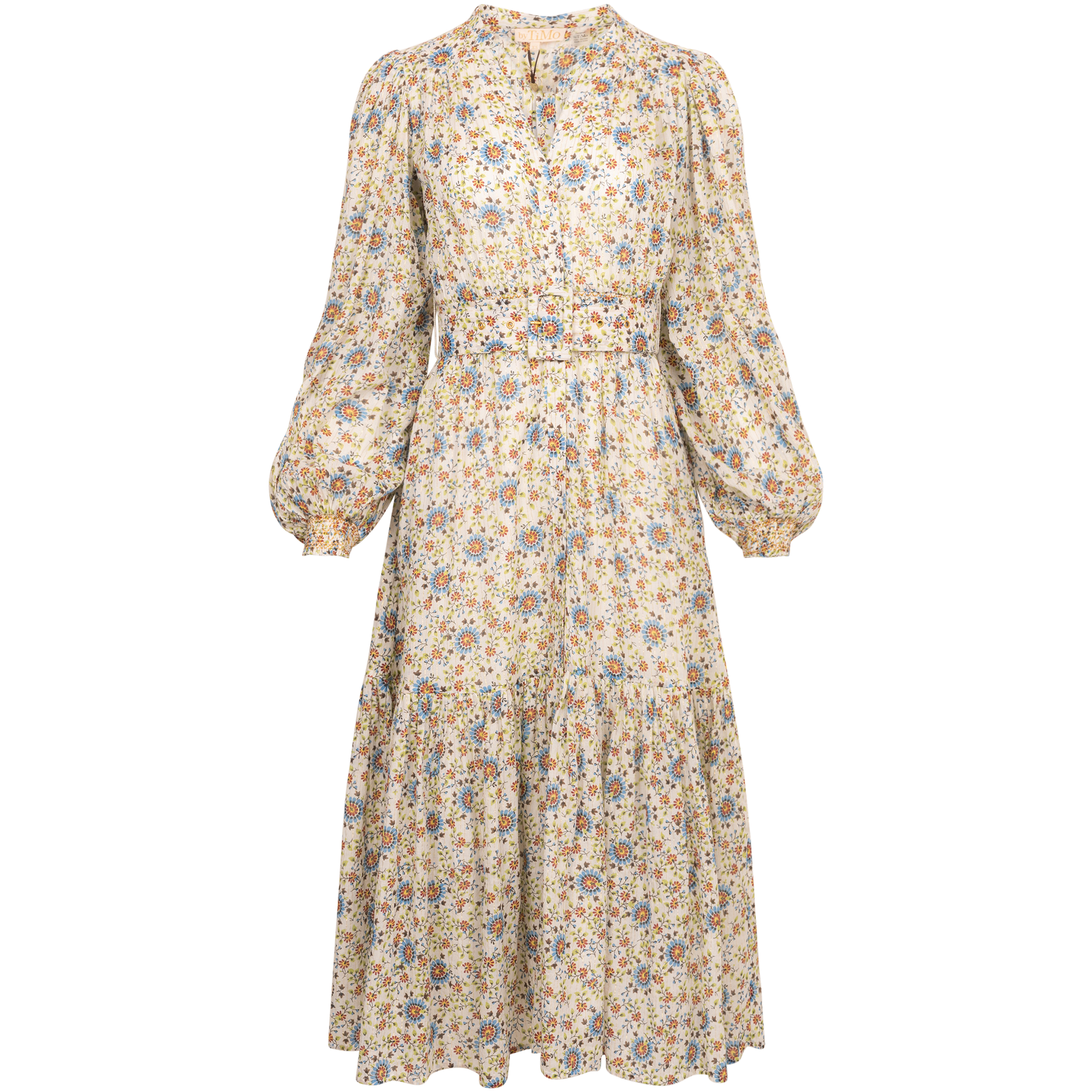 Bohemian Midi Dress - Leaves