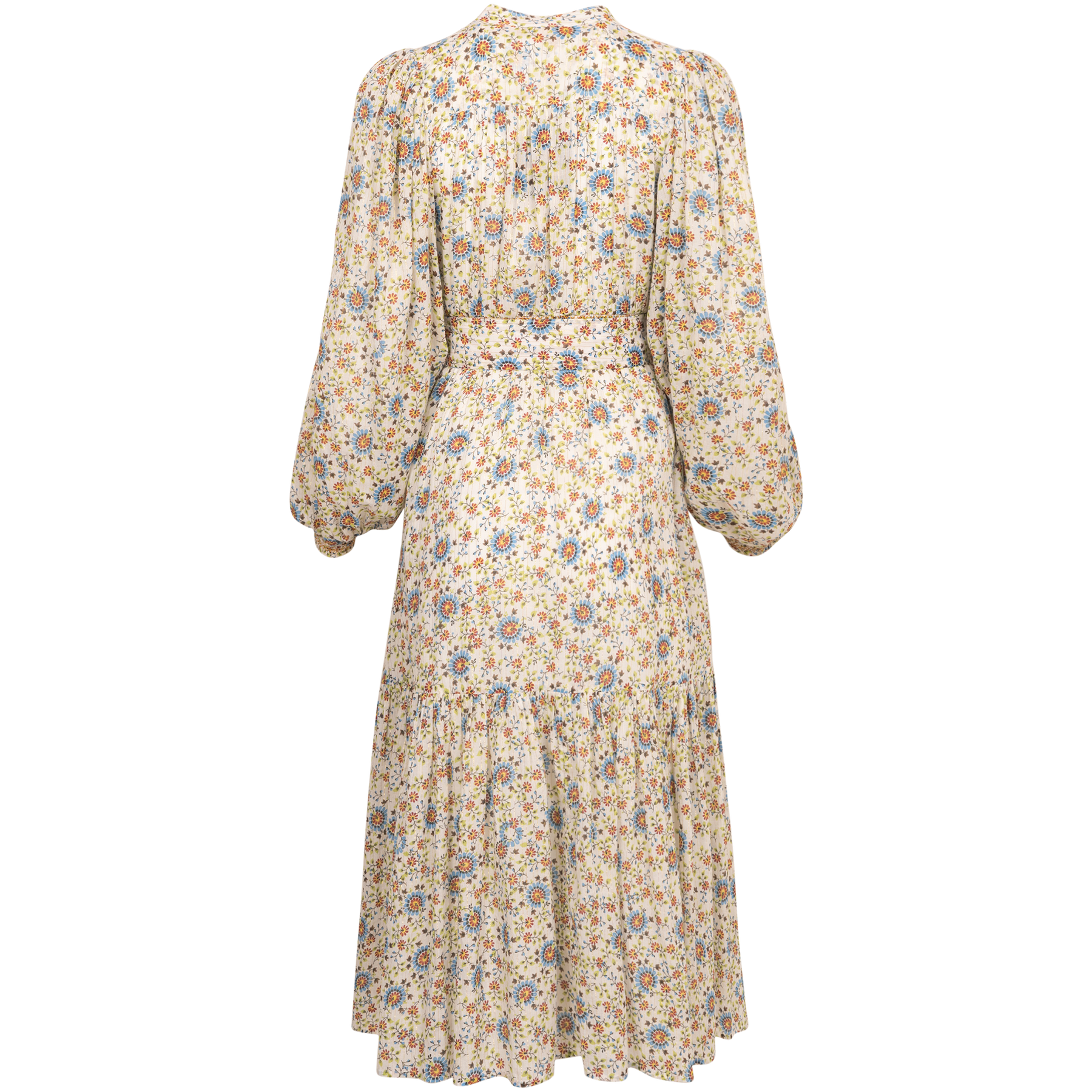 Bohemian Midi Dress - Leaves
