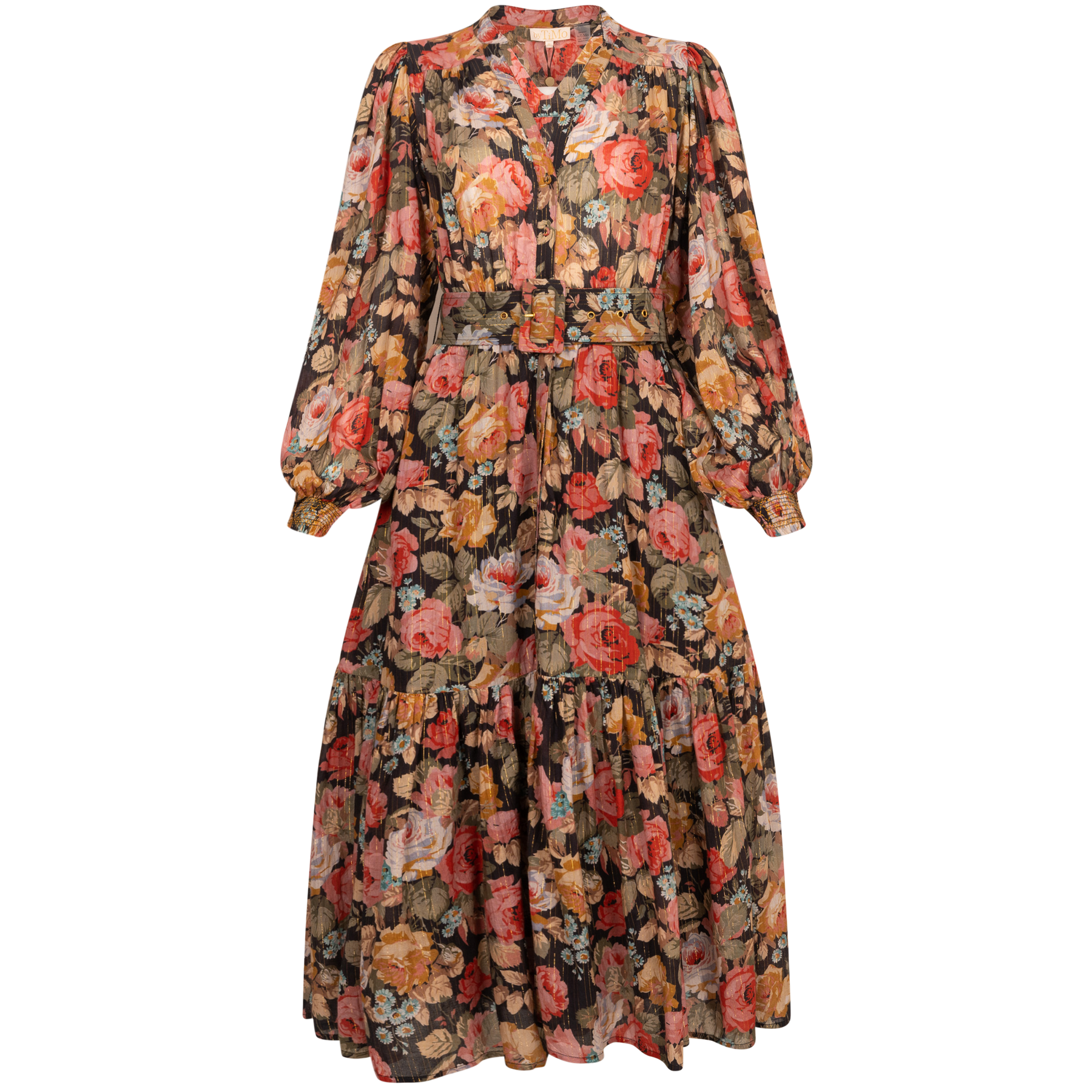 Bohemian Midi Dress - Rose Garden